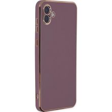 Microsonic Samsung Galaxy A04 Olive Plated Lila Kılıf