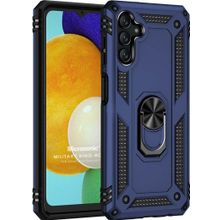 Microsonic Samsung Galaxy A04S Military Ring Holder Lacivert Kılıf
