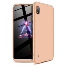 Microsonic Samsung Galaxy A10 Double Dip 360 Protective Gold Kılıf