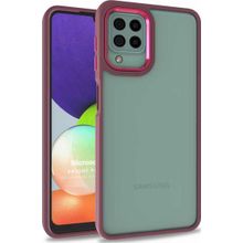 Microsonic Samsung Galaxy A12 Bright Planet Kırmızı Kılıf