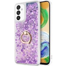 Microsonic Samsung Galaxy A13 5G Glitter Liquid Holder Mor Kılıf
