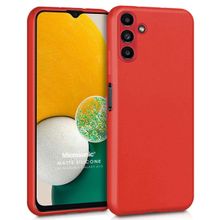 Microsonic Samsung Galaxy A13 Matte Silicone Kırmızı Kılıf