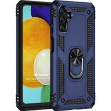 Microsonic Samsung Galaxy A13 Military Ring Holder Lacivert Kılıf