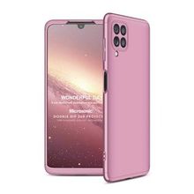 Microsonic Samsung Galaxy A22 Double Dip 360 Protective Rose Gold Kılıf