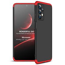 Microsonic Samsung Galaxy A23 Double Dip 360 Siyah Kırmızı Kılıf