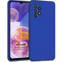 Microsonic Samsung Galaxy A23 Matte Silicone Mavi Kılıf