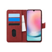 Microsonic Samsung Galaxy A24 Fabric Book Wallet Kılıf