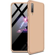 Microsonic Samsung Galaxy A30S Double Dip 360 Protective Gold Kılıf