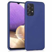 Microsonic Samsung Galaxy A32 4G Matte Silicone Lacivert Kılıf