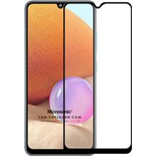 Microsonic Samsung Galaxy A32 4G Tam Kaplayan Temperli Siyah Cam Ekran Koruyucu