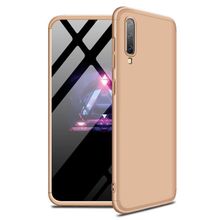 Microsonic Samsung Galaxy A50 Double Dip 360 Protective Gold Kılıf