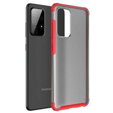 Microsonic Samsung Galaxy A52 Frosted Frame Kırmızı Kılıf