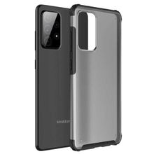 Microsonic Samsung Galaxy A52 Frosted Frame Siyah Kılıf