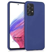 Microsonic Samsung Galaxy A53 5G Matte Silicone Lacivert Kılıf