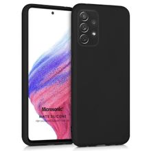 Microsonic Samsung Galaxy A53 5G Matte Silicone Siyah Kılıf
