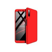 Microsonic Samsung Galaxy A7 Double Dip 360 Protective Kırmızı Kılıf