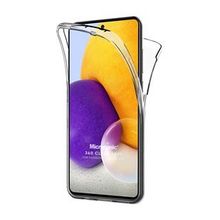 Microsonic Samsung Galaxy A72 6 Tarafı Tam Full Koruma 360 Clear Soft Şeffaf Kılıf