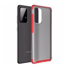 Microsonic Samsung Galaxy A72 Frosted Frame Kırmızı Kılıf