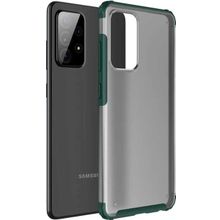 Microsonic Samsung Galaxy A72 Frosted Frame Yeşil Kılıf