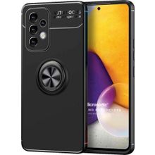 Microsonic Samsung Galaxy A73 5G Kickstand Ring Holder Siyah Kılıf