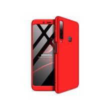 Microsonic Samsung Galaxy A9 Double Dip 360 Protective Kırmızı Kılıf