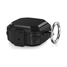 Microsonic Samsung Galaxy Buds 2 Pro Darbeye Dayanıklı Sert Koruyucu Askılık Siyah Kılıf