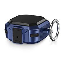 Microsonic Samsung Galaxy Buds Pro Darbeye Dayanıklı Sert Koruyucu Askılık Lacivert Kılıf