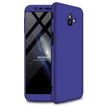 Microsonic Samsung Galaxy J6 Double Dip 360 Protective Lacivert Kılıf