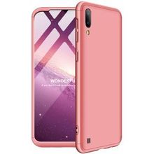 Microsonic Samsung Galaxy M10 Double Dip 360 Protective Rose Gold Kılıf