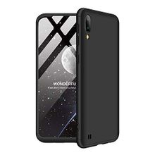 Microsonic Samsung Galaxy M10 Double Dip 360 Protective Siyah Kılıf