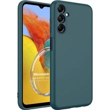 Microsonic Samsung Galaxy M14 Groovy Soft Koyu Yeşil Cep Telefonu Kılıfı