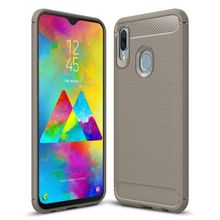 Microsonic Samsung Galaxy M20 Room Gri Silikon Kılıf