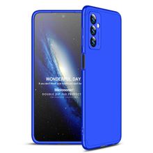 Microsonic Samsung Galaxy M23 Double Dip 360 Protective Mavi Cep Telefonu Kılıfı