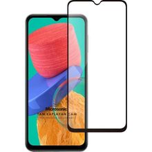 Microsonic Samsung Galaxy M33 Tam Kaplayan Temperli Siyah Cam Ekran Koruyucu