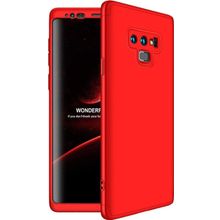Microsonic Samsung Galaxy Note 9 Double Dip 360 Protective Kırmızı Kılıf