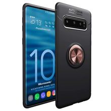 Microsonic Samsung Galaxy S10 Military Ring Holder Siyah Kılıf