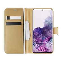 Microsonic Samsung Galaxy S20 Delux Leather Wallet Gold Cep Telefonu Kılıf