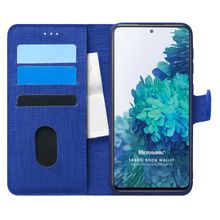 Microsonic Samsung Galaxy S20 FE Fabric Book Wallet Lacivert Kılıf