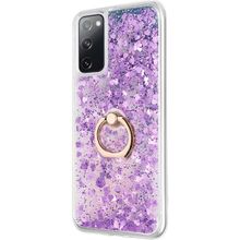 Microsonic Samsung Galaxy S20 FE Glitter Liquid Holder Mor Cep Telefonu Kılıf
