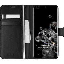 Microsonic Samsung Galaxy S20 Ultra Delux Leather Wallet Siyah Kılıf
