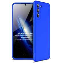 Microsonic Samsung Galaxy S21 Double Dip 360 Protective Mavi Cep Telefonu Kılıfı