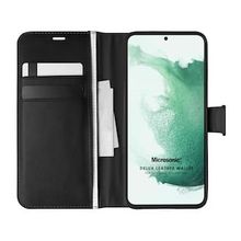 Microsonic Samsung Galaxy S22 Delux Leather Wallet Kılıf