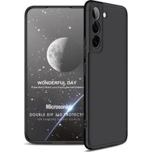 Microsonic Samsung Galaxy S22 Plus Double Dip 360 Protective Siyah Kılıf
