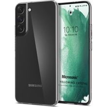 Microsonic Samsung Galaxy S22 Plus Non Yellowing Crystal Clear Sararma Önleyici Kristal Şeffaf Kılıf