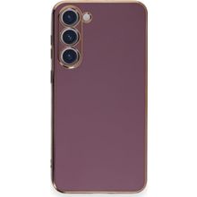 Microsonic Samsung Galaxy S23 Plus Olive Plated Lila Cep Telefonu Kılıfı