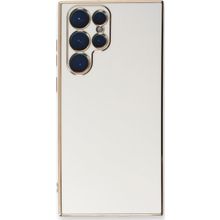 Microsonic Samsung Galaxy S23 Ultra Olive Plated Beyaz Cep Telefonu Kılıfı