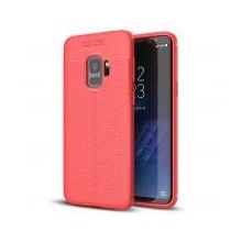 Microsonic Samsung Galaxy S9 Deri Dokulu Silikon Kırmızı Kılıf