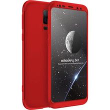 Microsonic Samsung Galaxy S9 Plus Double Dip 360 Protective Kırmızı Kılıf