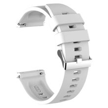 Microsonic Samsung Galaxy Watch 3 45 mm Silikon Rapid Bands Beyaz Uyumlu Kordon