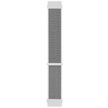 Microsonic Samsung Galaxy Watch 4 40 mm Hasırlı Woven Sport Loop Beyaz Uyumlu Kordon